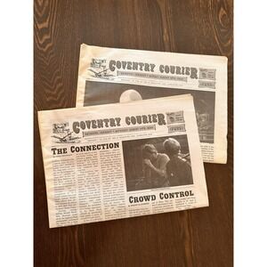 Phish Coventry Courier 8/14-8/15 2004 Newspaper- Coverage of Summer Tour